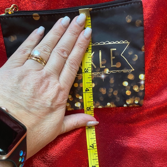 ♥️💖 SPARKLE B&BW Bag For Cosmetics or Change & More - Picture 6 of 6